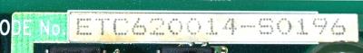 Yaskawa ETC620014-S0196 label image
