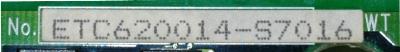 Yaskawa ETC620014-S7016 label image