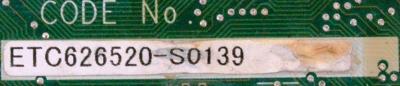 Yaskawa ETC626520-S0139 label image