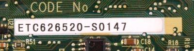Yaskawa ETC626520-S0147 label image