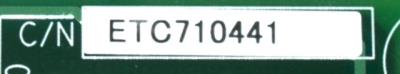 Yaskawa ETC710441 label image