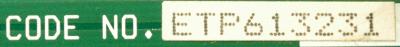 Yaskawa ETP613231 label image
