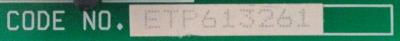 Yaskawa ETP613261 label image