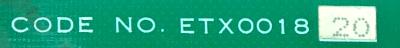 Yaskawa ETX001820 label image