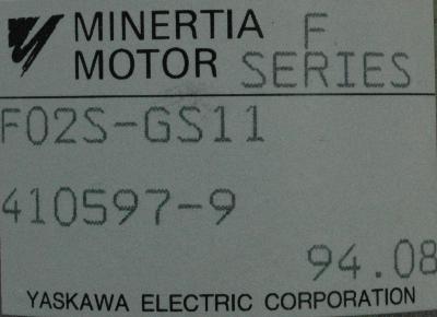 Yaskawa F02S-GS11 label image