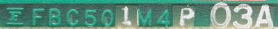 Fujitsu Limited FBC501M4P03A label image