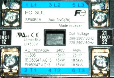 Fuji FC-3UL-220V label image