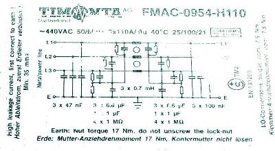 SCHURTER FMAC-0954-H110 label image