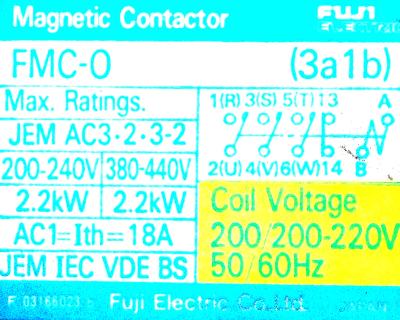 Fuji FMC-0-3A1B-220V label image
