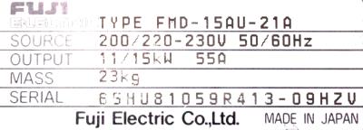 Fuji FMD-15AU-21A label image