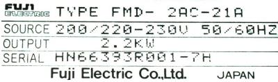 Fuji FMD-2AC-21A label image