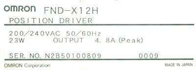 Omron FND-X12H label image