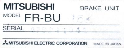 Mitsubishi FR-BU-15K label image