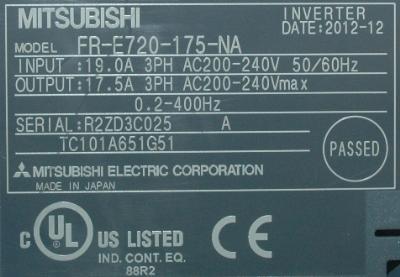 Mitsubishi FR-E720-175-NA label image