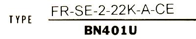 Mitsubishi FR-SE-2-22K-A-CE label image