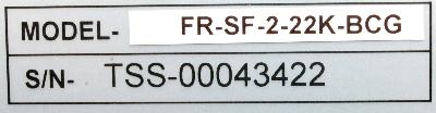 Mitsubishi FR-SF-2-22K-BCG label image