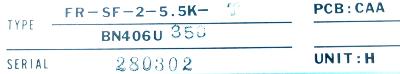 Mitsubishi FR-SF-2-5.5K-T label image