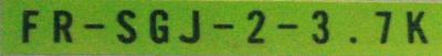 Mitsubishi FR-SGJ-2-3.7K-B label image