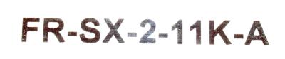 Mitsubishi FR-SX-2-11K-A label image