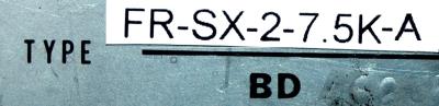 Mitsubishi FR-SX-2-7.5K-A label image