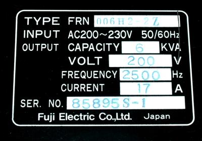 Fuji FRN006H2-2Z label image