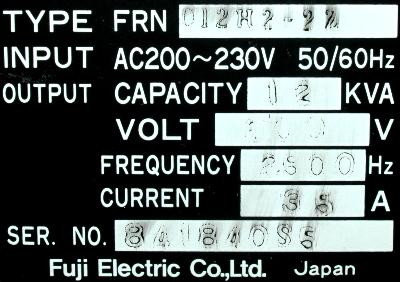 Fuji FRN012H2-2Z label image