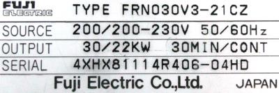 Fuji FRN030V3-21C label image