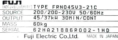 Fuji FRN045V3-21C label image