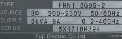 Fuji FRN1.5G9S-2 label image