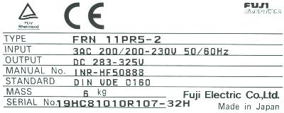 Fuji FRN11PR5-2 label image