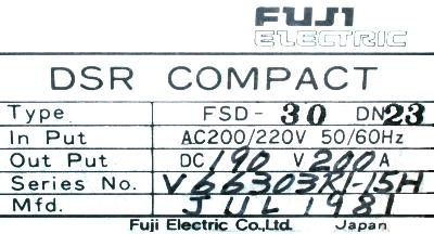 Fuji FSD-30DN23 label image
