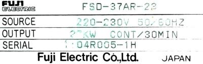 Fuji FSD-37AR-23 label image