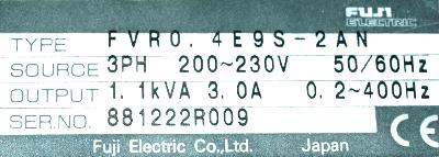 Fuji FVR0.4E9S-2AN label image