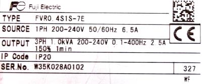 Fuji FVR0.4S1S-7E label image