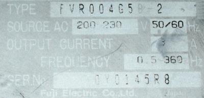 Fuji FVR004G5B-2 label image
