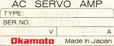 Okamoto FX-A401F label image