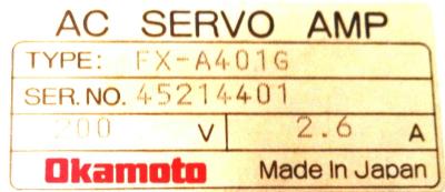 Okamoto FX-A401G label image