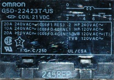 Omron G5D-22423T-US-21VDC label image