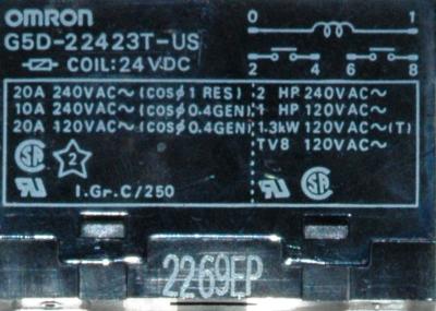 Omron G5D-22423T-US-24VDC label image