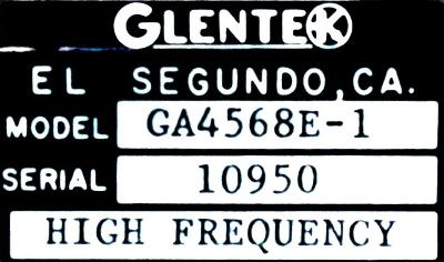 GLENTEK GA4568E-1 label image