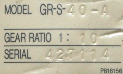 Mitsubishi GR-S-40-A label image