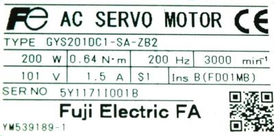 Fuji GYS201DC1-SA-ZB2 label image