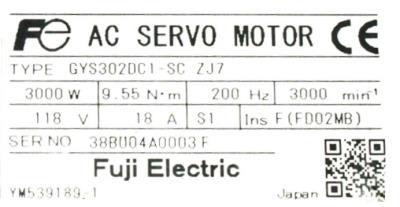 Fuji GYS302DC1-SC-ZJ7 label image