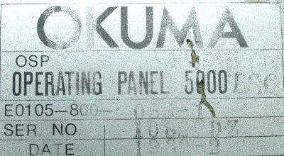 Okuma HA-E0105-800-055-1 label image