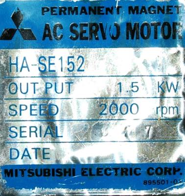 Mitsubishi HA-SE152 label image