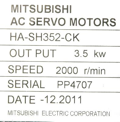 Mitsubishi HA-SH352CK label image