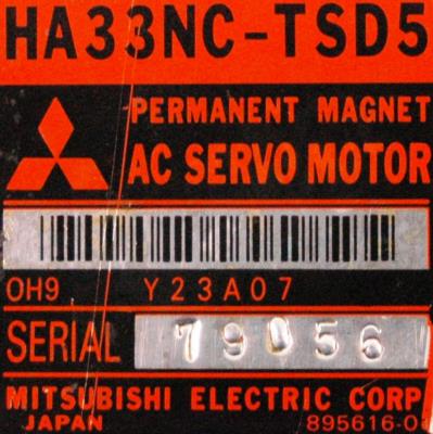 Mitsubishi HA33NC-TSD5 label image