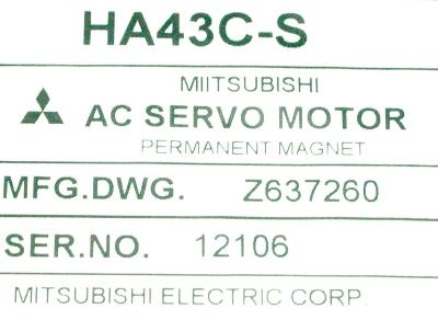 Mitsubishi HA43C-S label image