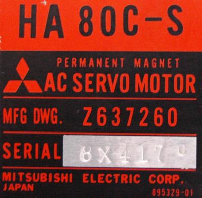 Mitsubishi HA80C-S label image