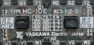 Yaskawa HC-10E-100V label image